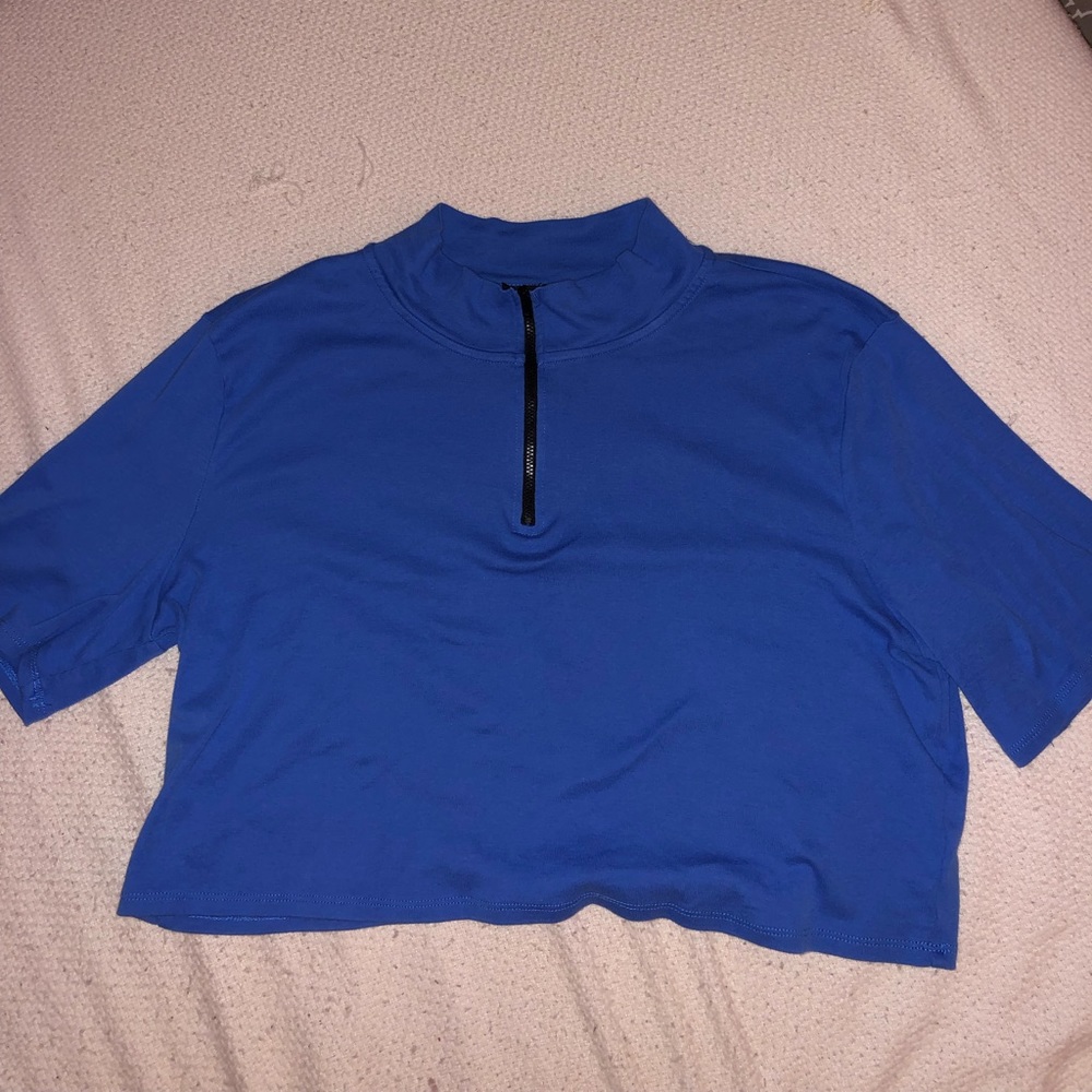 Blue wild fable crop top